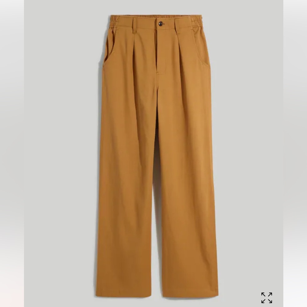 Madewell Wide Leg Pleated Trousers